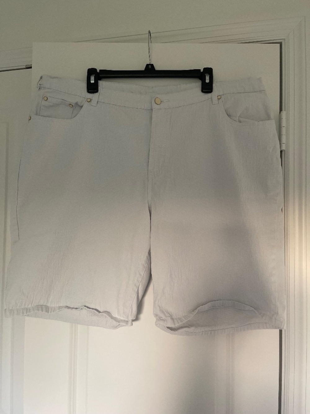 DG2 Diane Gilman Womens Plus Size Shorts Size 24W White